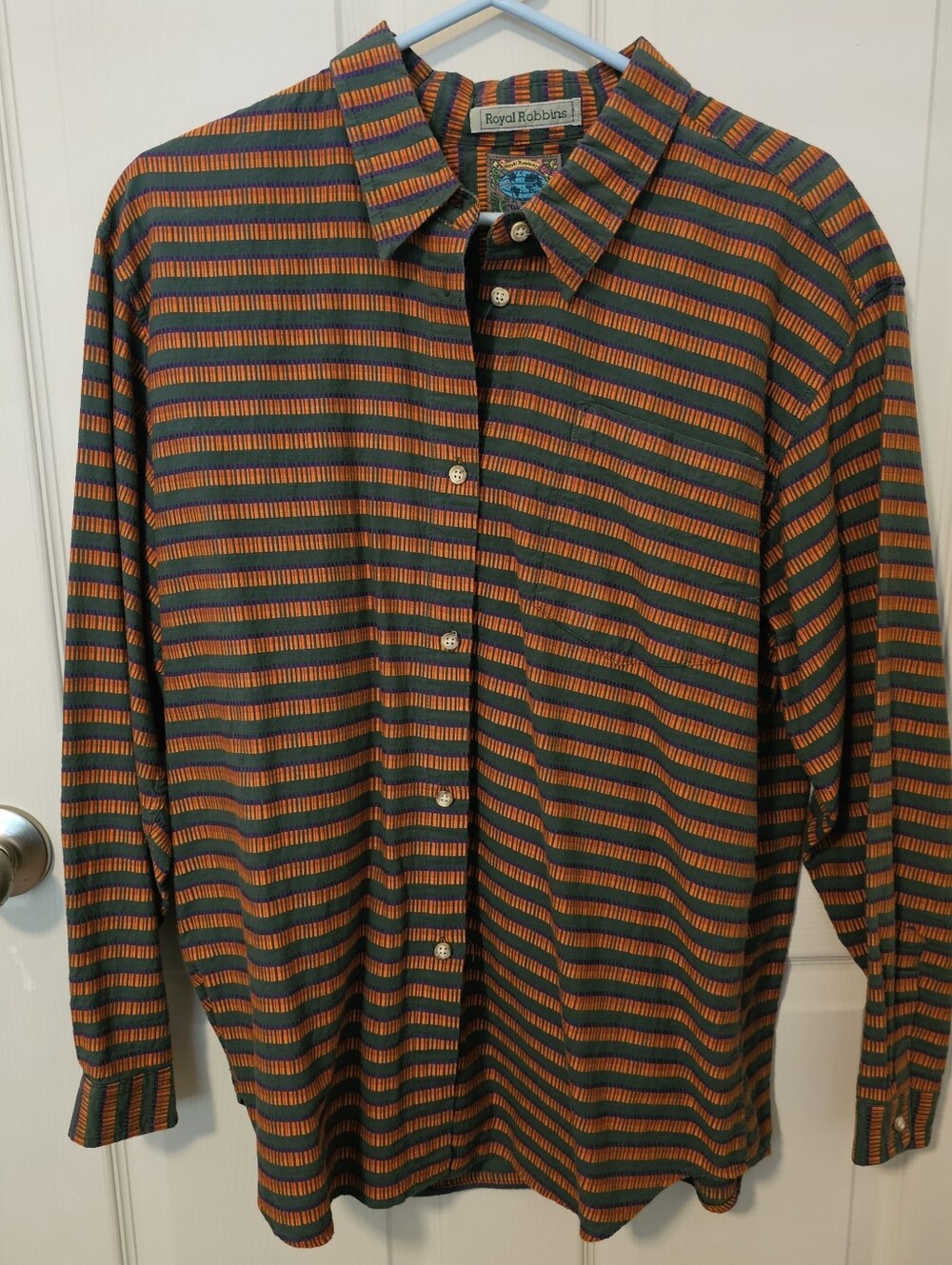 Vintage Royal Robbins, Long Sleeve, Button-down shirt, Large, 100% Cotton